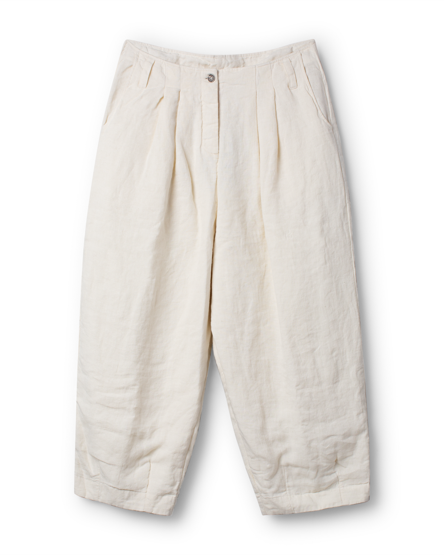 Ewa i Walla Hose BOTVI 11438 | Baumwoll-Twill Weiß | Spring Summer 26