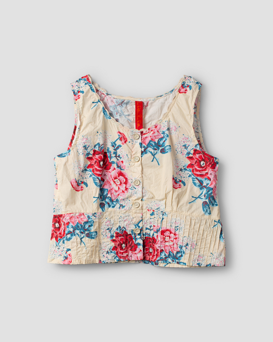 Ewa i Walla |Weste LIVIA Vanille flower | 33370| SS24