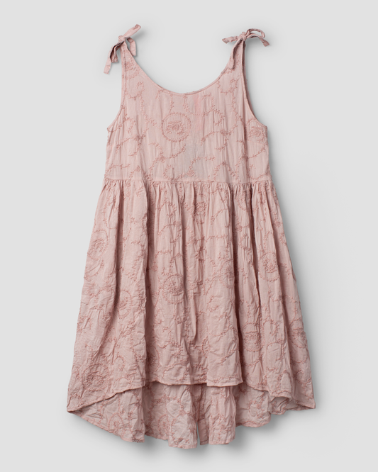 Ewa i Walla | Kleid FREJA Embroidered voile Pale mauve 33393 | SS25