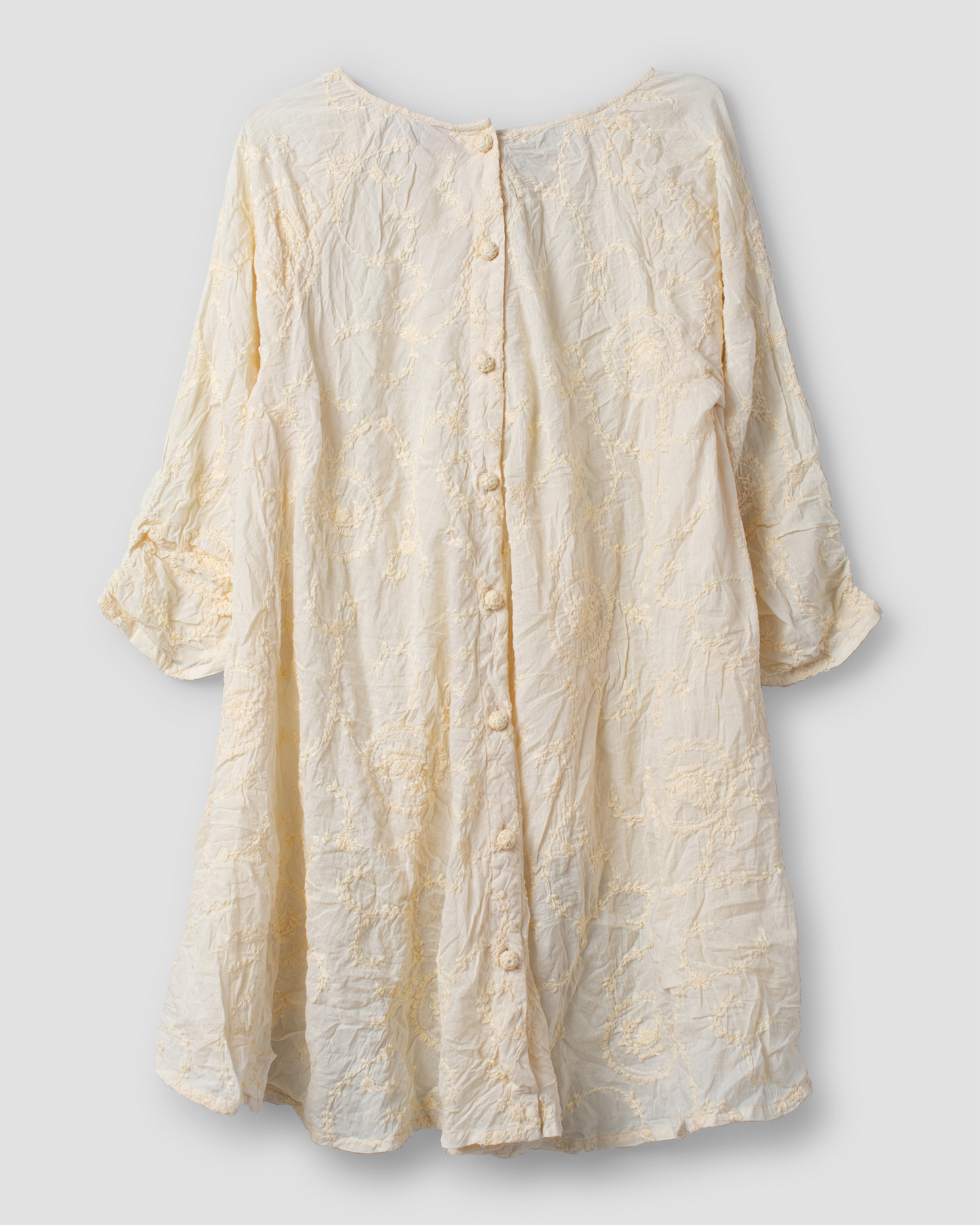 Ewa i Walla | Bluse JUTTA Embroidered voile cream 44131 | SS25