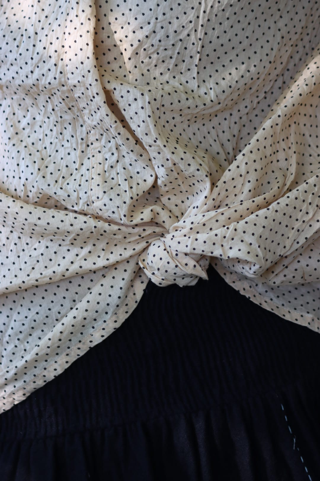 Ewa i Walla | Bluse KAJSA Punkte Beige | 44874| AW22