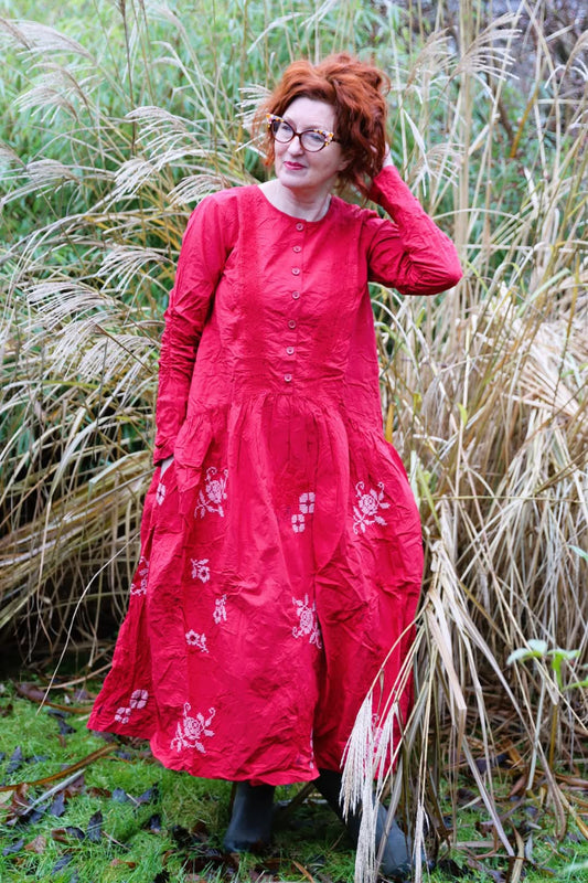 Ewa i Walla | Kleid JASMIN Rot | 55938 | AW24