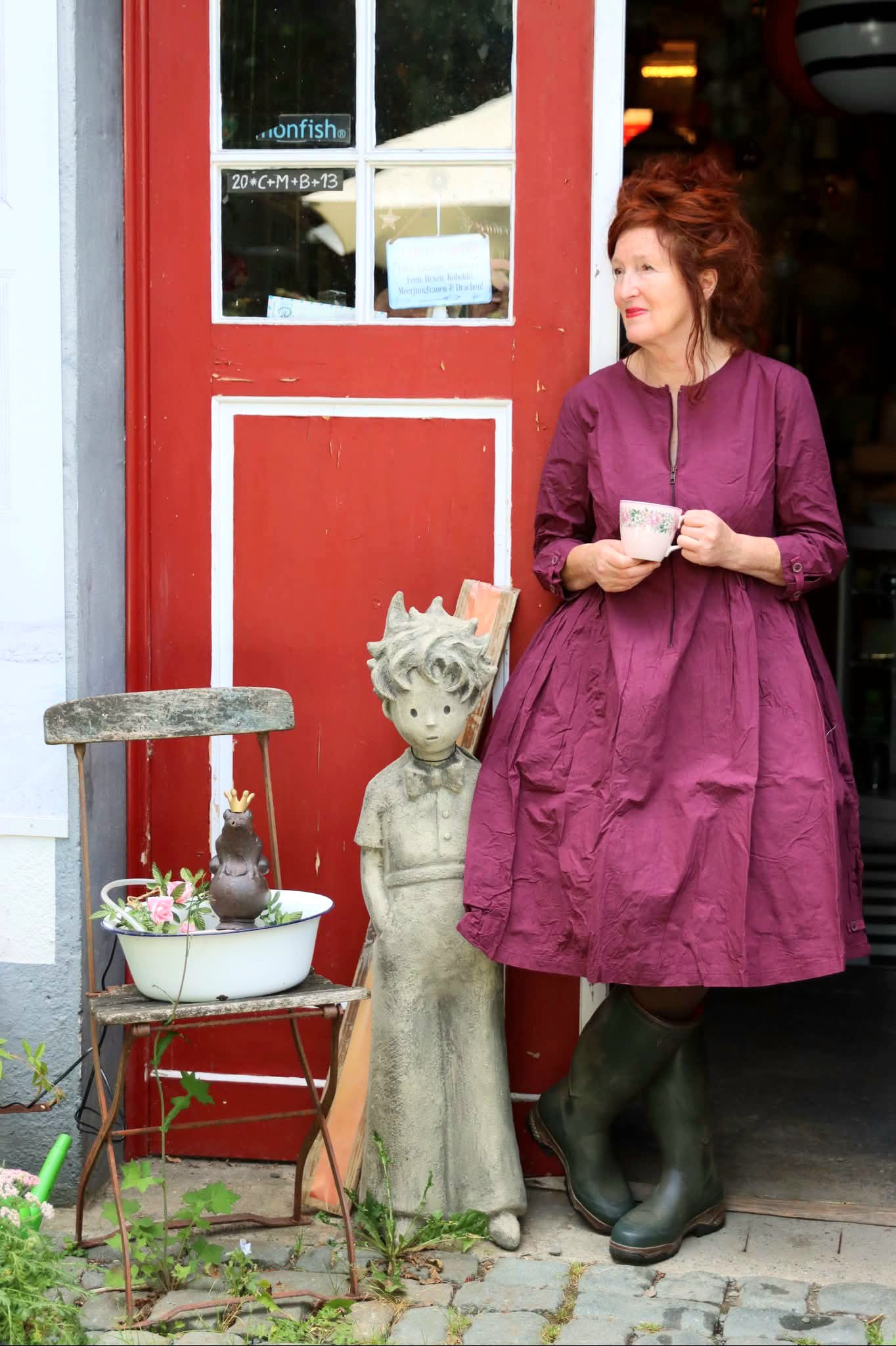 Ewa i Walla | Kleid ALICIA Dark plum | 55913 | AW25