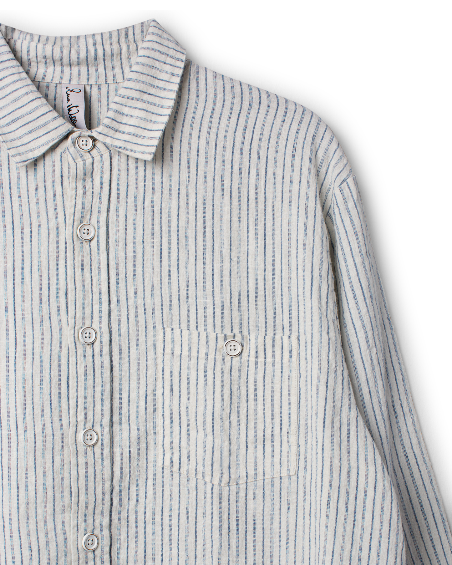 Ewa i Walla Hemd TORE 10016 Baumwolle / Leinen Gestreift Spring Summer 26