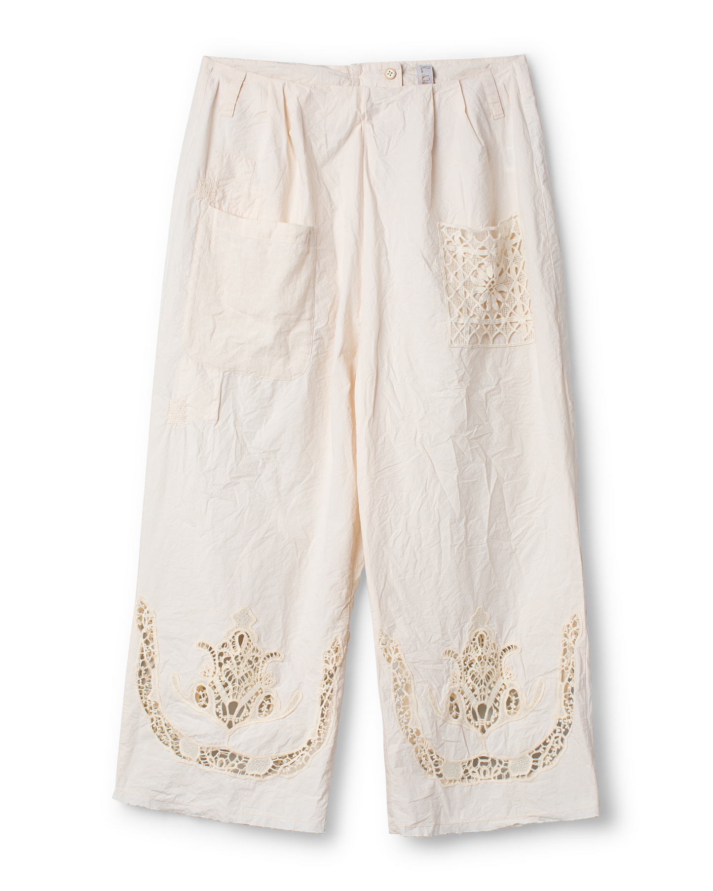 Ewa i Walla Trouser EJRIN 11441 Baumwolle Weiss Spring Summer 26
