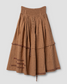 Ewa i Walla | Rock SABRINA Linen Check Cinnamon | 22296 | AW25