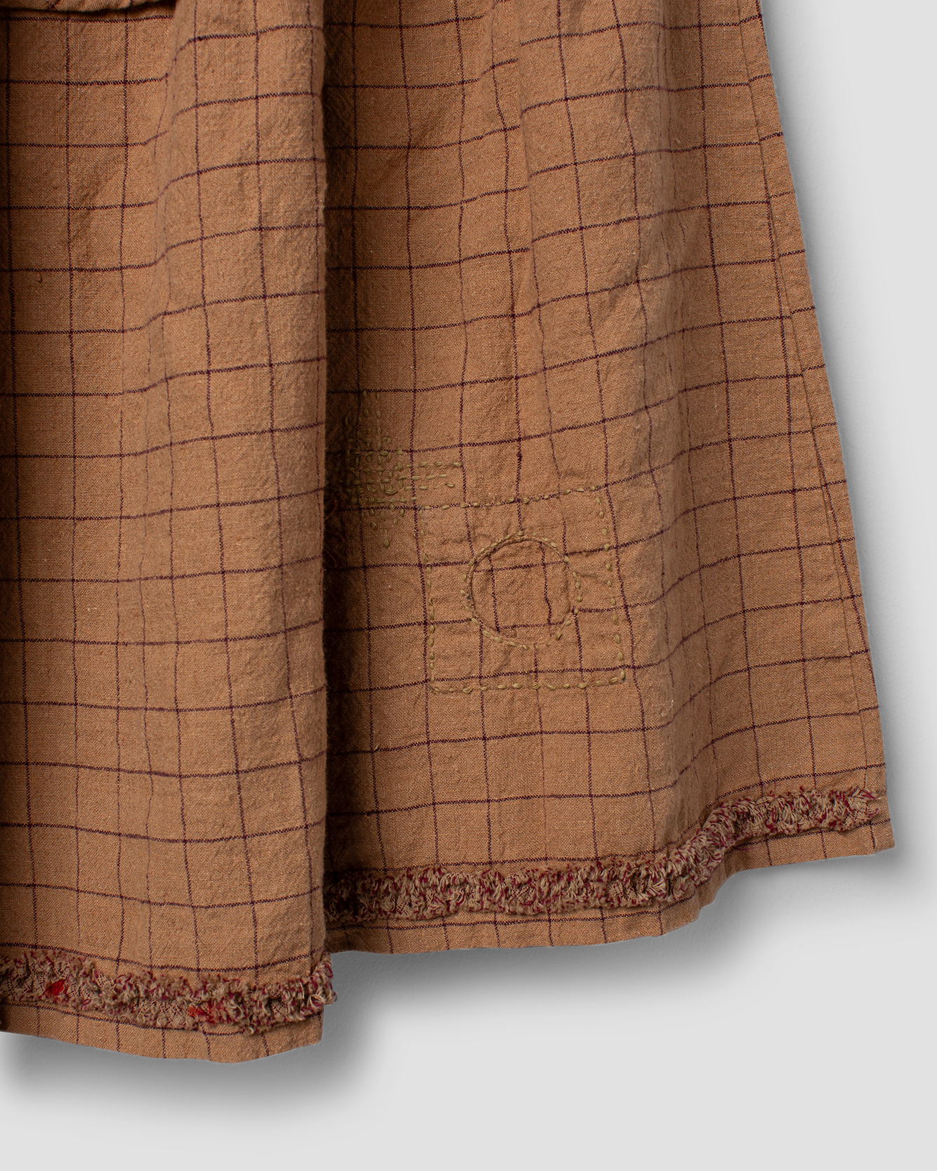 Ewa i Walla | Rock SABRINA Linen Check Cinnamon | 22296 | AW25