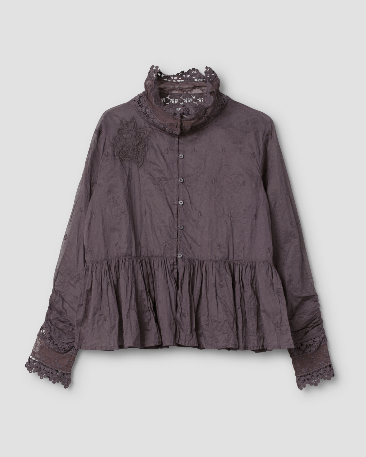 Ewa i Walla | Bluse PARISA Dark Plum | 44162 | AW25