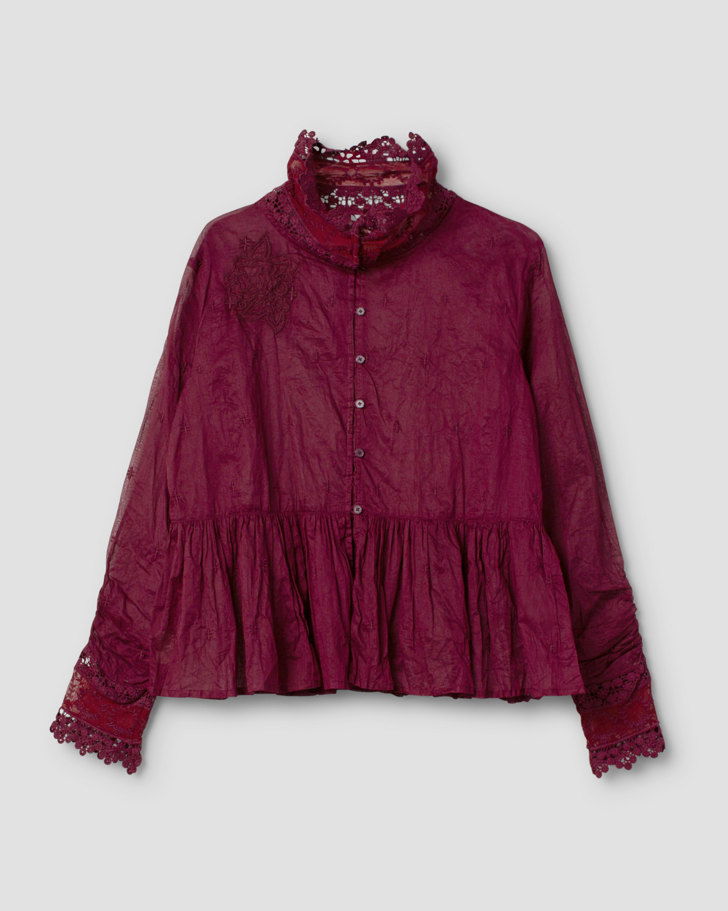 Ewa i Walla | Bluse PARISA Dark Plum | 44162 | AW25