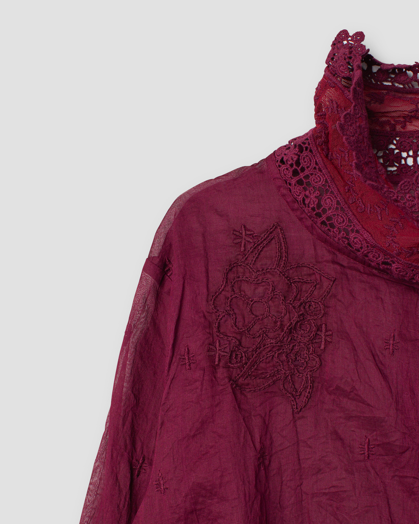Ewa i Walla | Bluse PARISA Dark Plum | 44162 | AW25