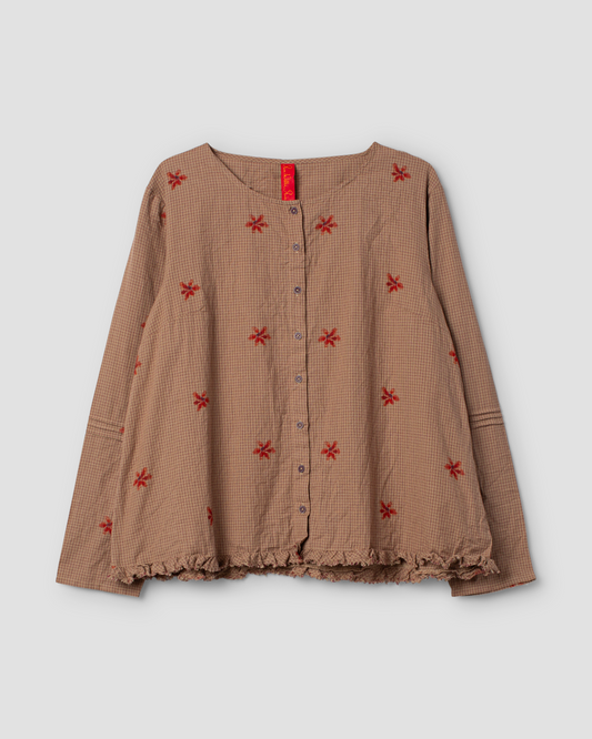Ewa i Walla | Bluse TINDRA Dark Plum | 44167 | AW25