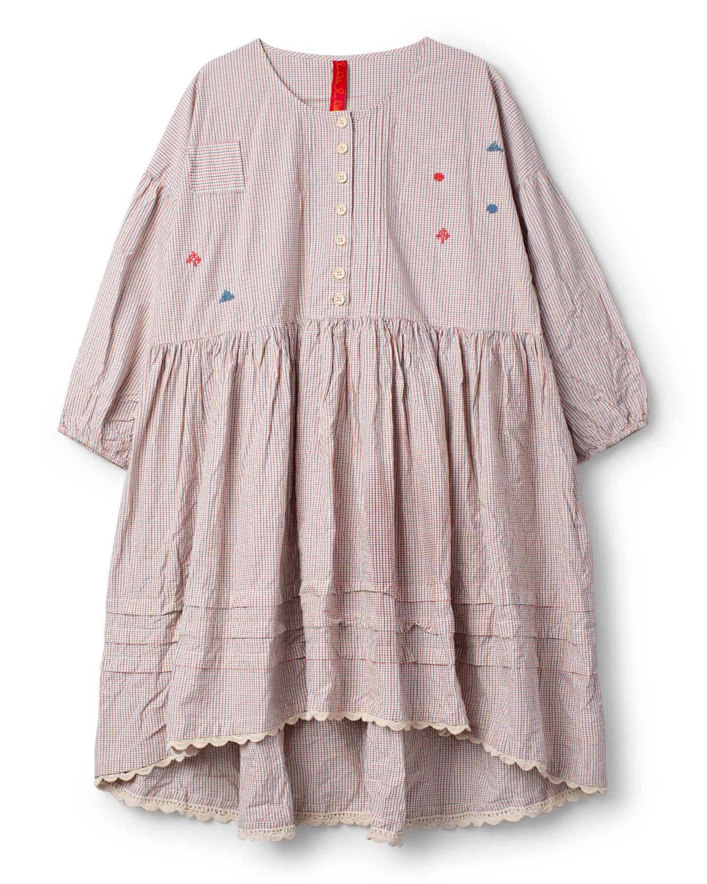 Ewa i Walla Tunika PEARL 44199 Baumwolle Kariert Summer 26