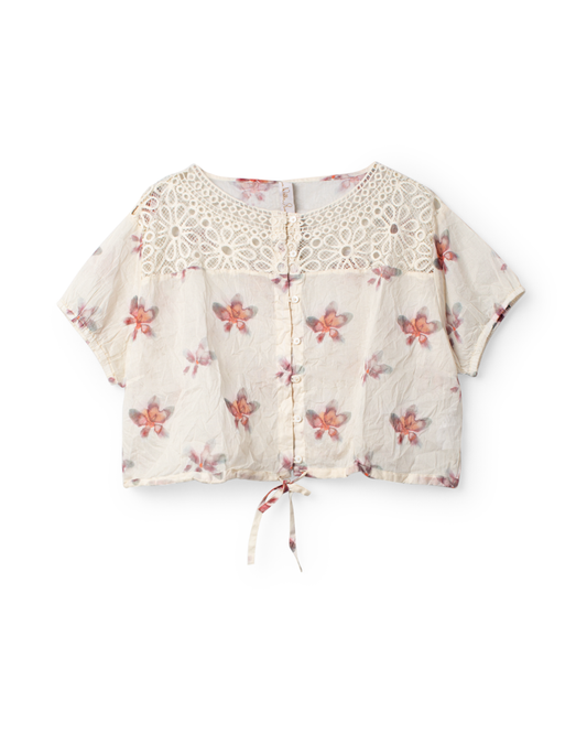 Ewa i Walla Bluse LULA 44202 Organza Geblümt Summer 26