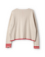Ewa i Walla Cardigen CORDELIA Knitter-Baumwolle Cream / Rot | Spring Summer 26