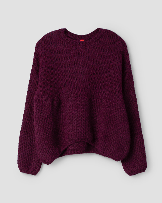 Ewa i Walla | Pullover LOLA Aubergine | 44209 | AW25