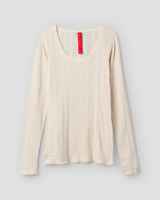 Ewa i Walla T-Shirt Juni 44224 AW26 Bone White