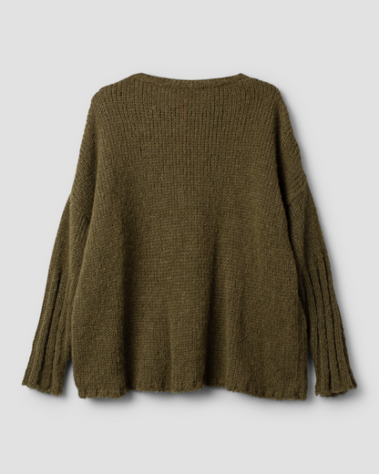 Ewa i Walla Pullover GURLI Olive | 44991 |  AW24