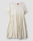Ewa i Walla | Kleid JENNIFER Creme mit blauen Punkten  |55835 | SS24