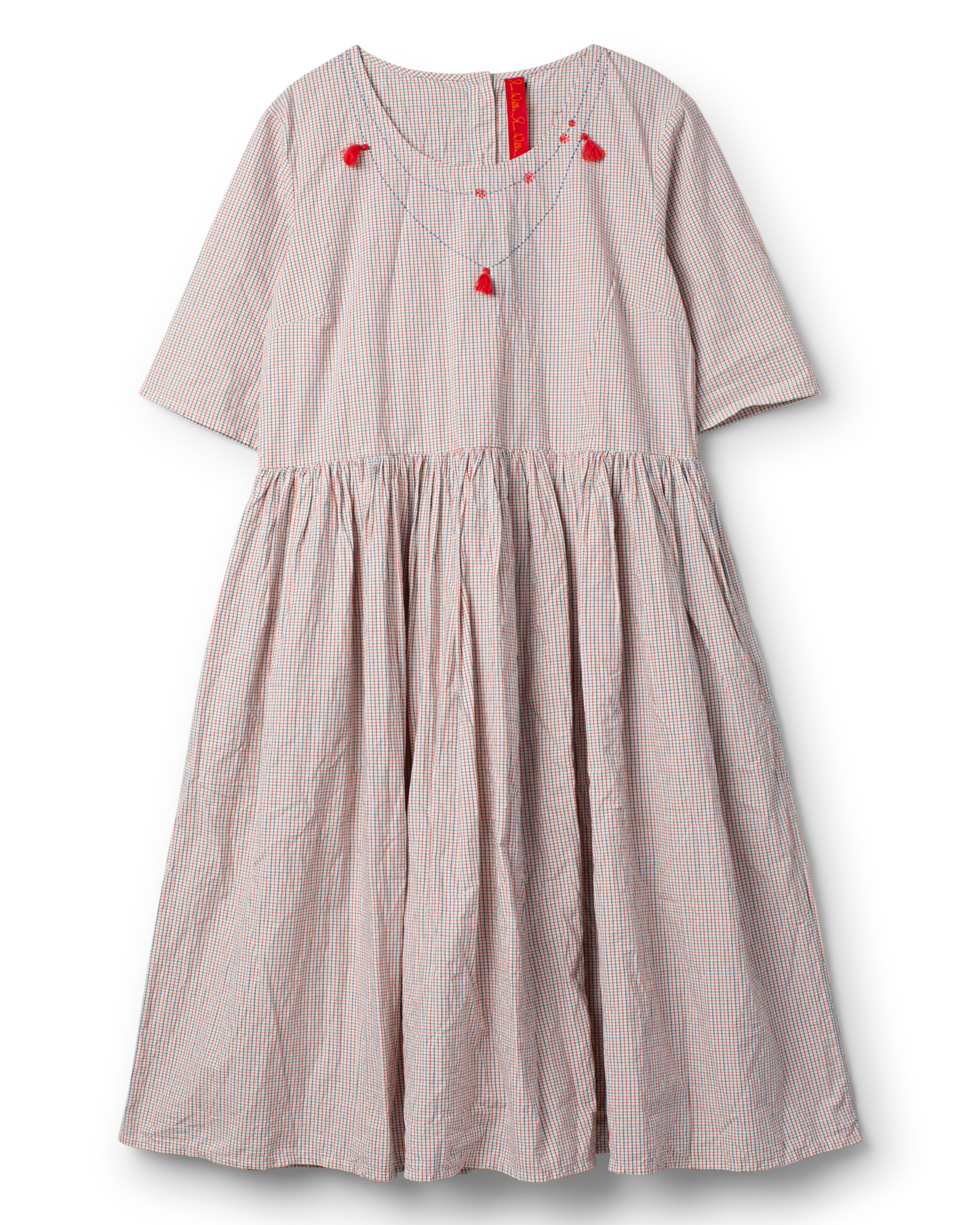 Ewa i Walla Kleid PYRET 44195 Baumwolle Kariert Spring Summer 26