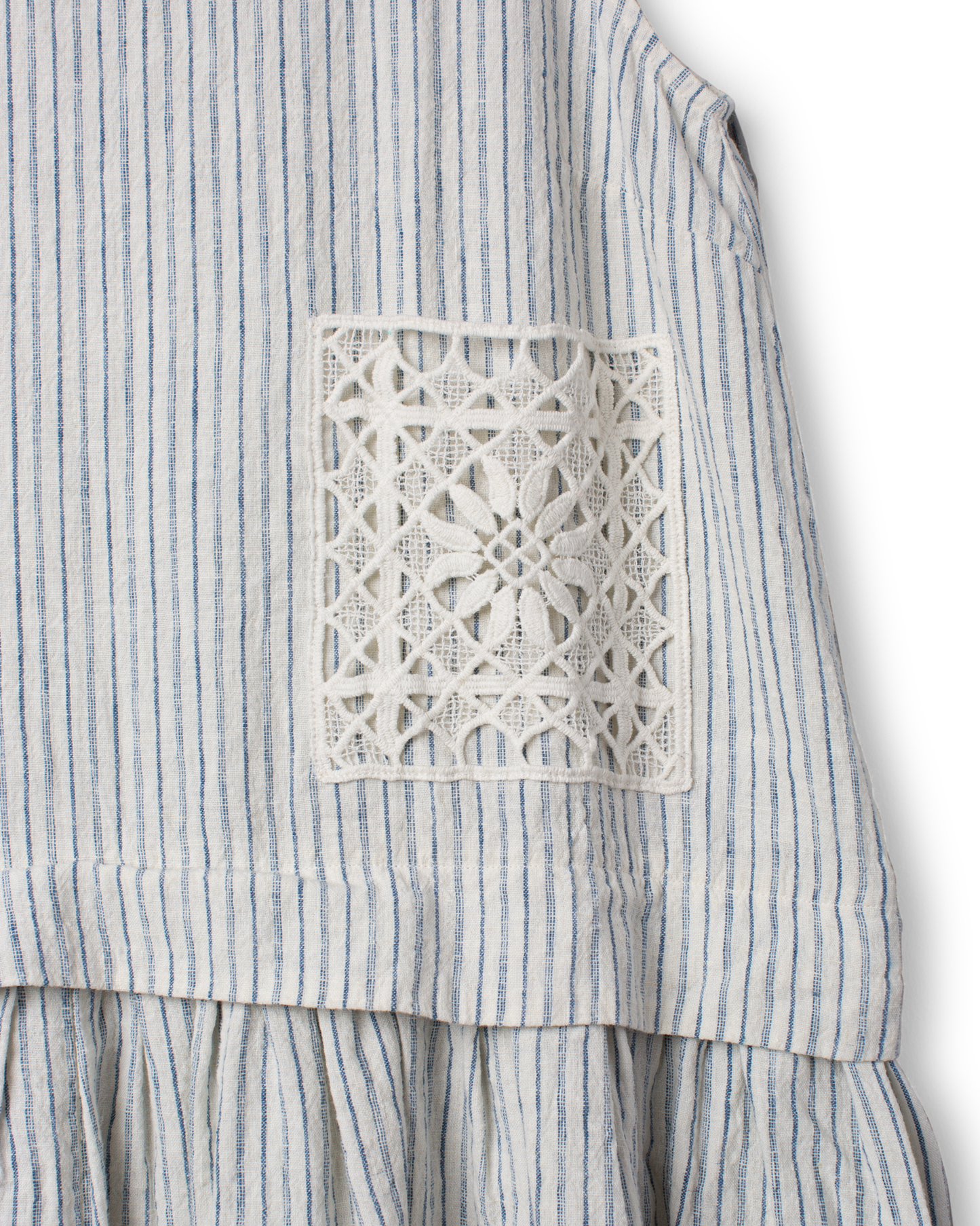 Ewa i Walla Kleid FEBE 55961 Leinen gestreift Summer 26