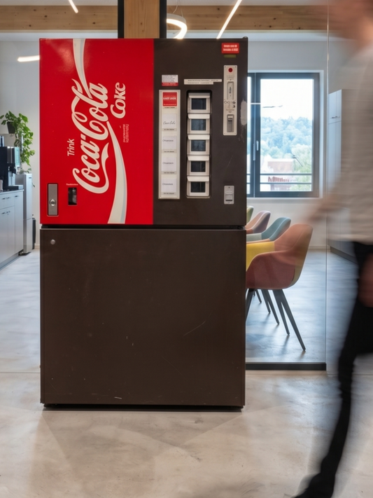 Vintage Coca-Cola Automat mit Münzeinwurf - Kühlfunktion - ca. 2000