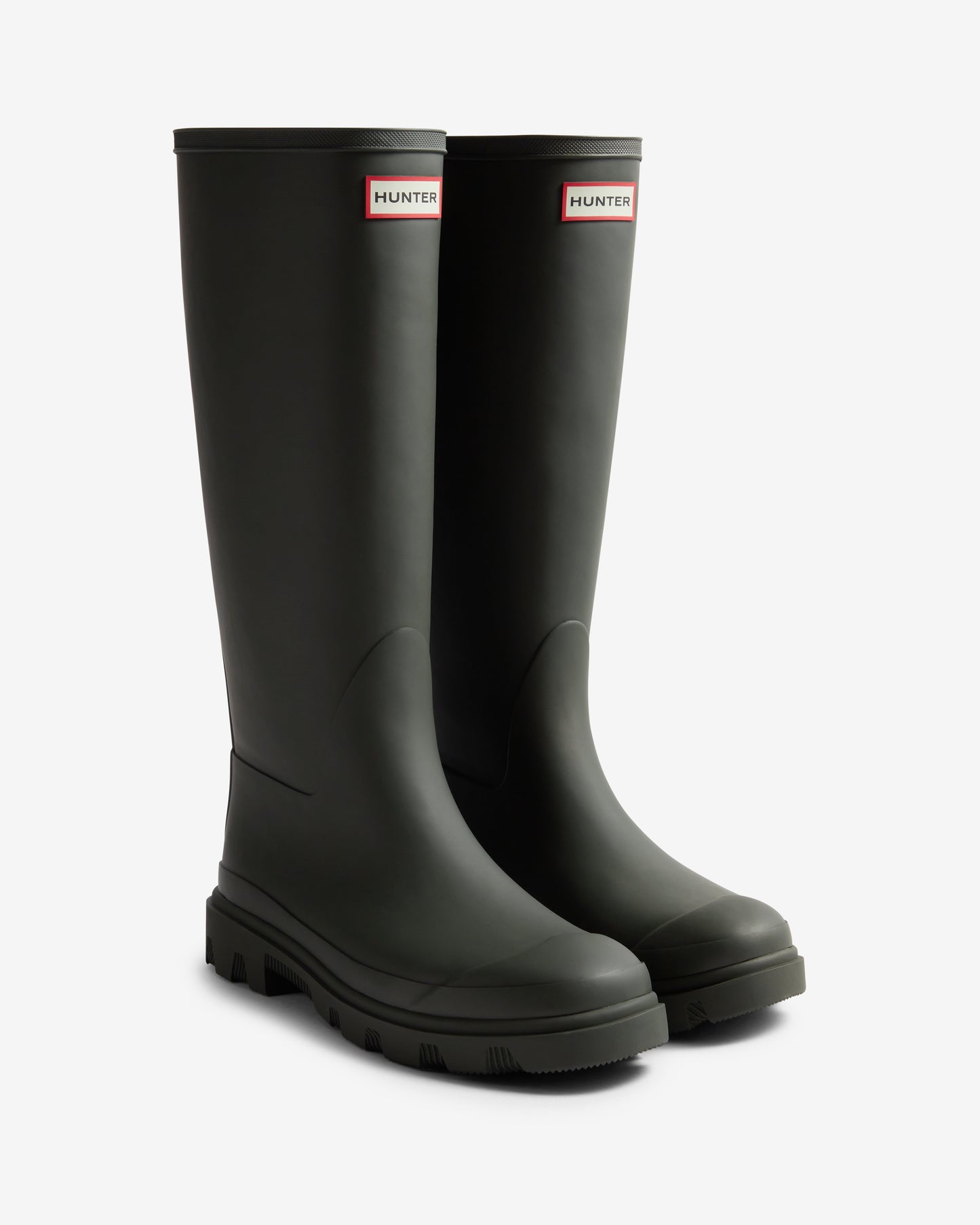 Hunter Gummistiefel - Downpour Stiefel Lang- Wasserdicht Rutschfest - Oliv-Grün