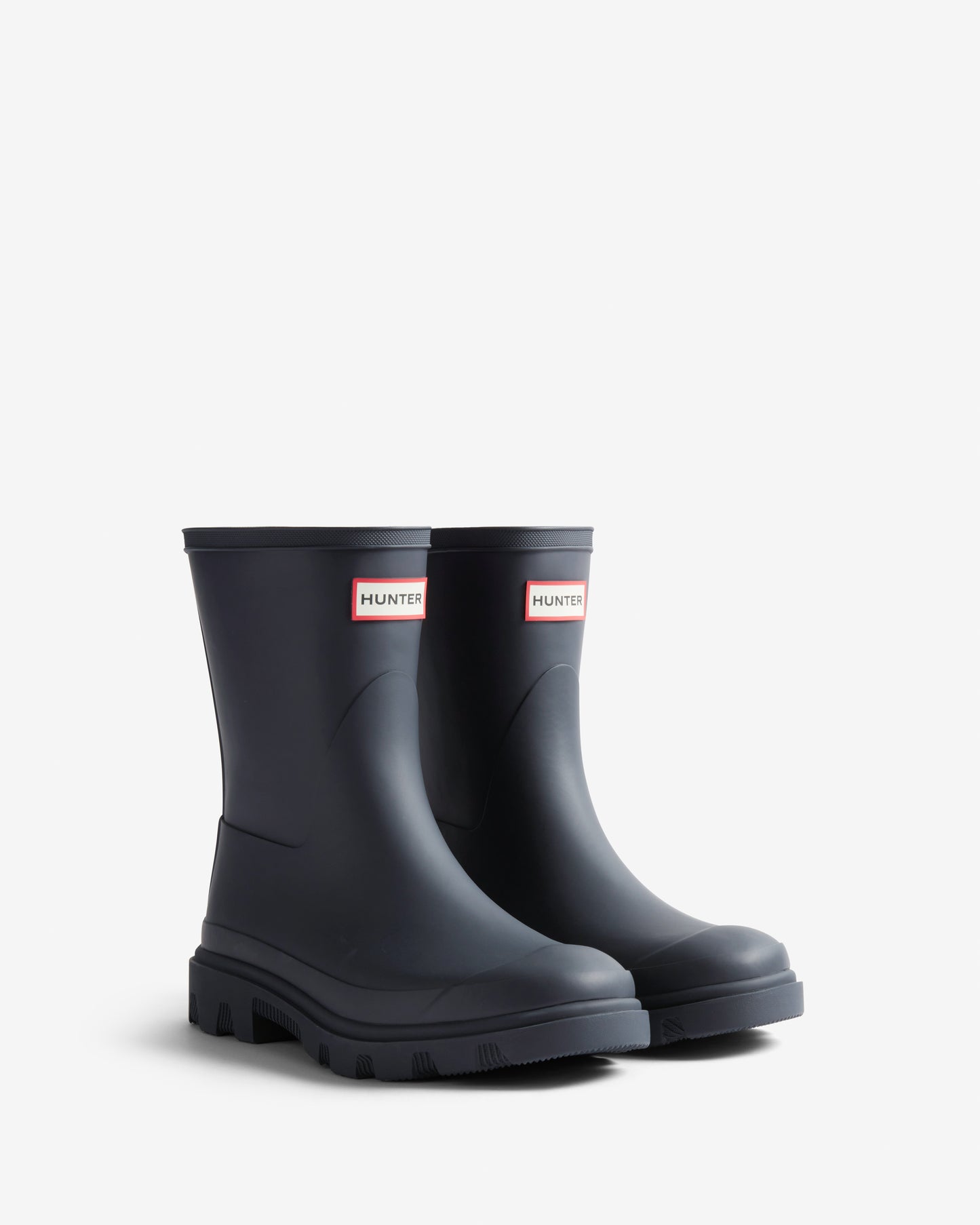 Hunter Gummistiefel - Downpour Stiefel Kurz - Wasserdicht Rutschfest - Navy-Blau