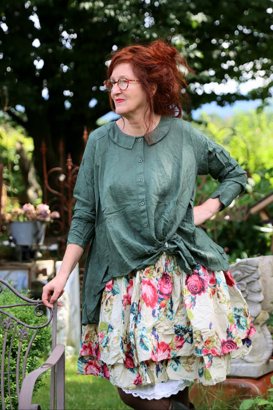 Ewa i Walla | Bluse LAILA Forest Green | 44154 | AW25