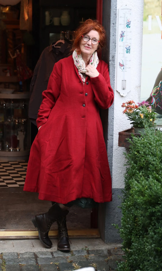 Ewa i Walla Mantel MAJROS Rot | 66778 |  AW25