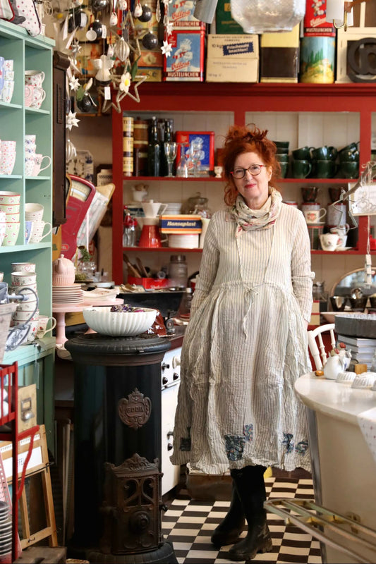 Ewa i Walla Kleid NIKI 55956 Baumwolle gestreift | Spring Summer 26