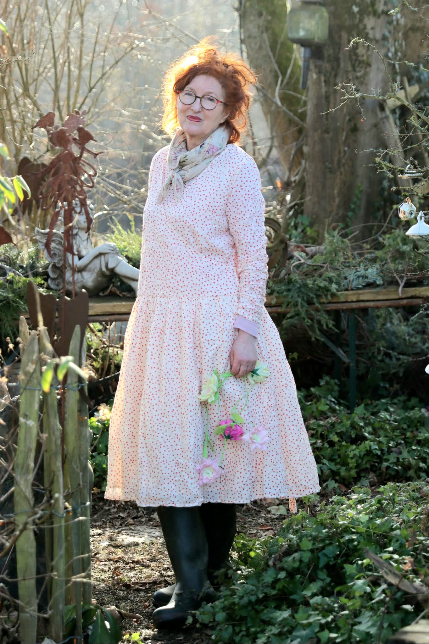 Ewa i Walla Kleid NOVA 55955 Sommerbaumwolle Gepunktet Spring Summer 26