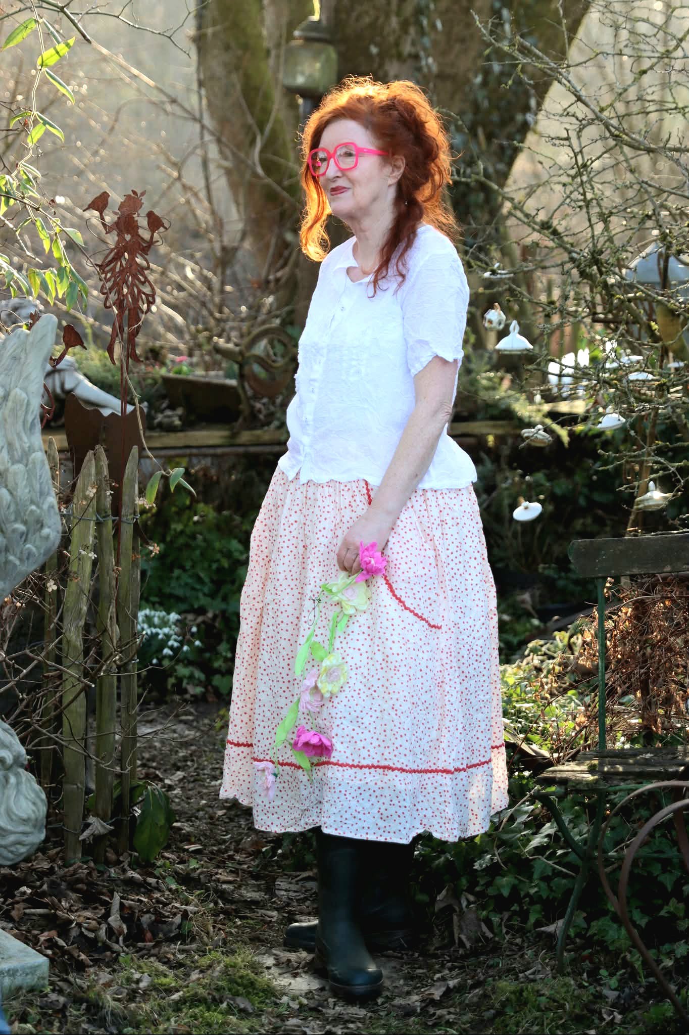Ewa i Walla Bluse GUN 44186 Sommerbaumwolle Weiss Spring Summer 26