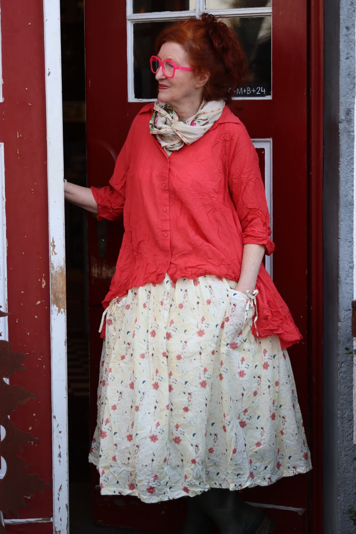 Ewa i Walla Bluse TUVALI 44190 Sommerbaumwolle Rose Spring Summer 26
