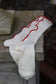Ewa i Walla Kniestrümpfe BLANKA 77629 Baumwolllgemisch Creme/ Rot Spring Summer 26