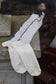 Ewa i Walla Kniestrümpfe BLANKA 77629 Baumwolllgemisch Creme/ Blau Spring Summer 26