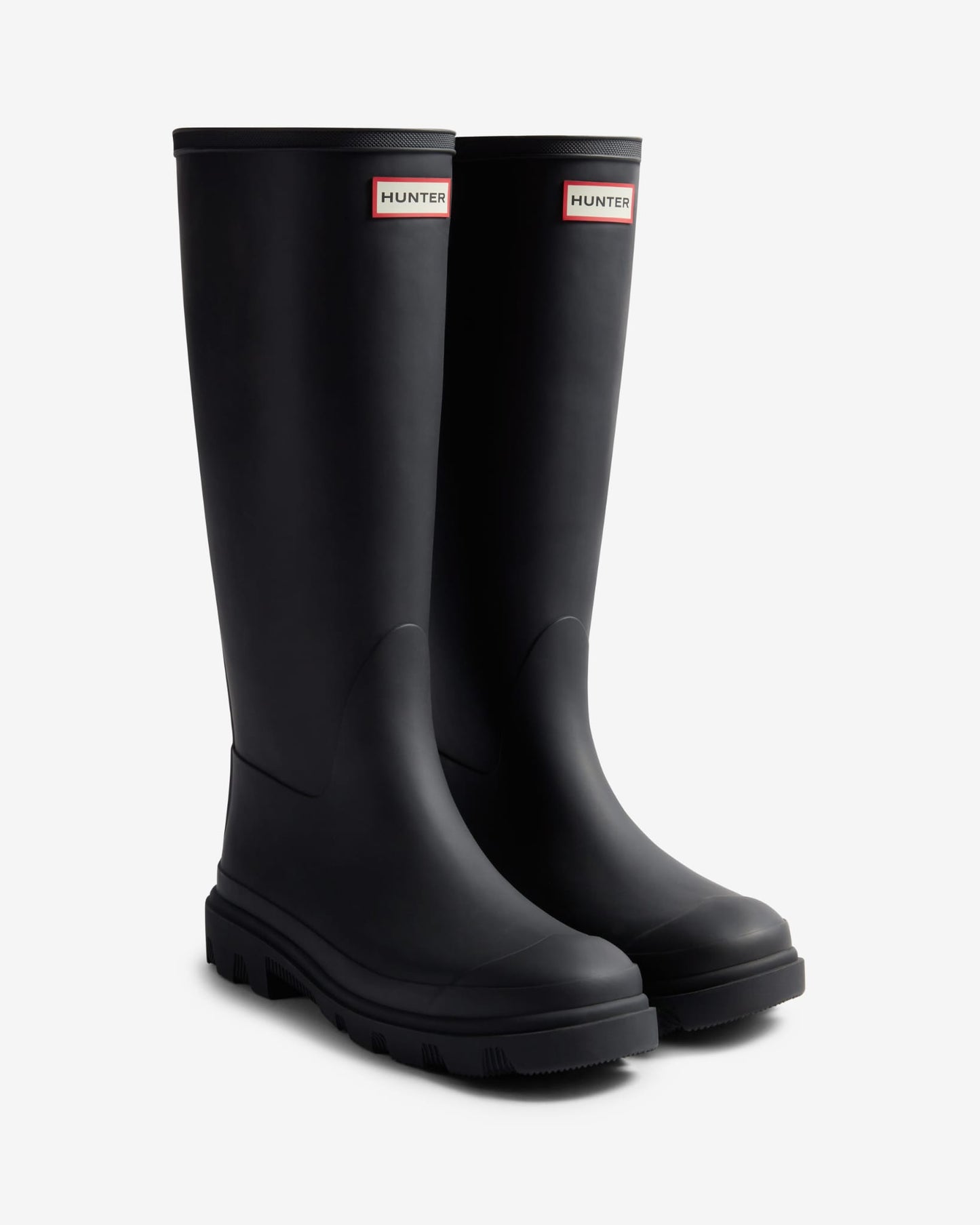 Hunter Gummistiefel - Downpour Stiefel Lang- Wasserdicht Rutschfest - Schwarz