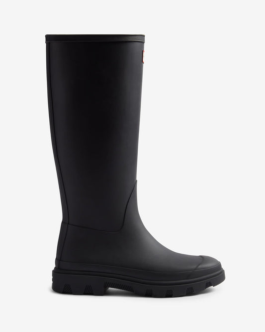 Hunter Gummistiefel - Downpour Stiefel Lang- Wasserdicht Rutschfest - Schwarz