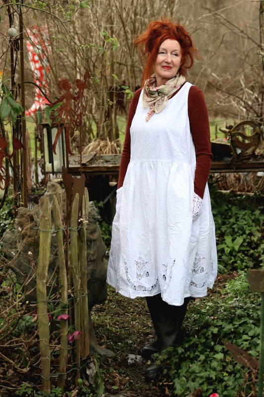 Ewa i Walla Kleid KARINE 55942 Baumwolle Weiss Summer 26