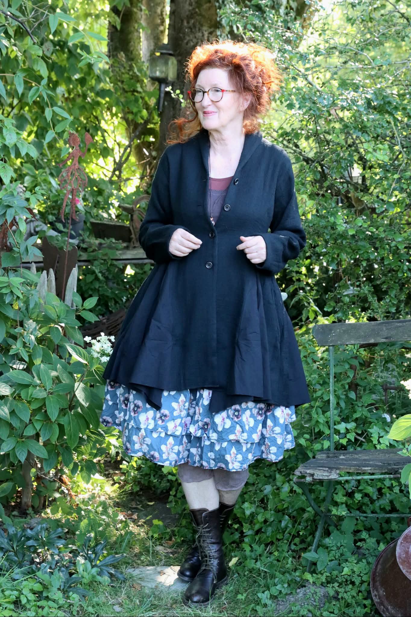 Ewa i Walla Mantel Jana 66789 AW26 - Black