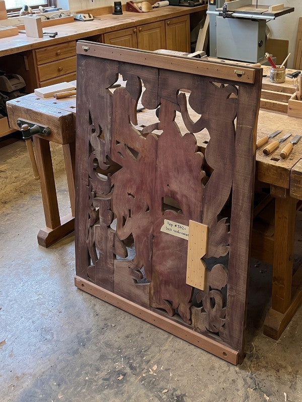 Holz Wandrelief Südostasien - genaues Alter und Herkunft unbekannt - 129x170 cm
