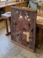 Holz Wandrelief Südostasien - genaues Alter und Herkunft unbekannt - 129x170 cm