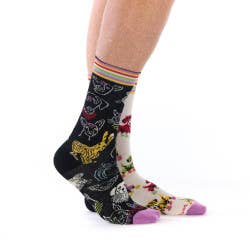 Ruban Rouge Unisex-verschiedenfarbige Socken – Kleine Pfoten