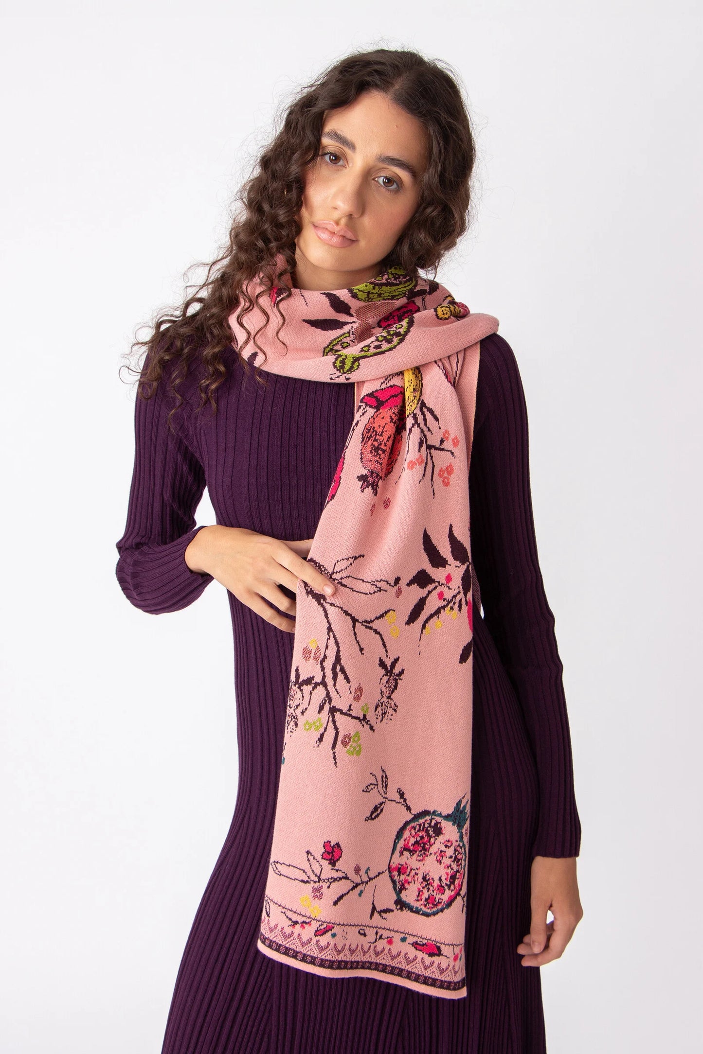 Ivko | Schal / Scarf Floral Pattern light pink  |  242582