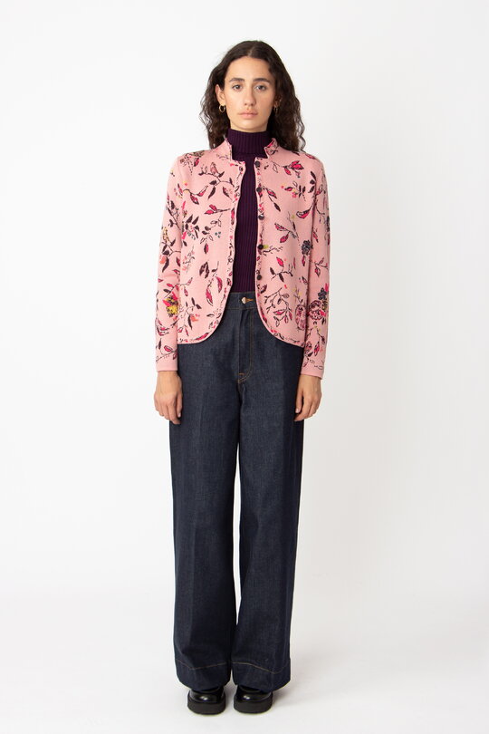 Ivko | Jacke  / Jacquard Jacket Floral Pattern light pink  |  242512