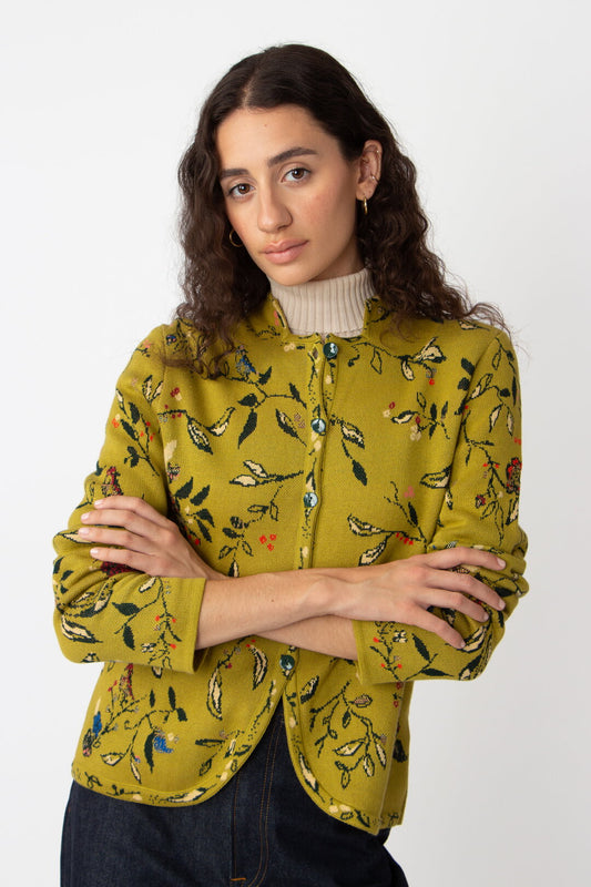 Ivko | Jacke / Jacquard Jacket Floral Pattern granny | 242512