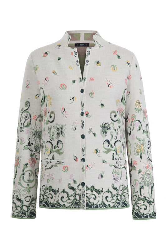 Ivko | Jacke / Jacquard Jacket Illuminatio Pattern off white Plum | 242510