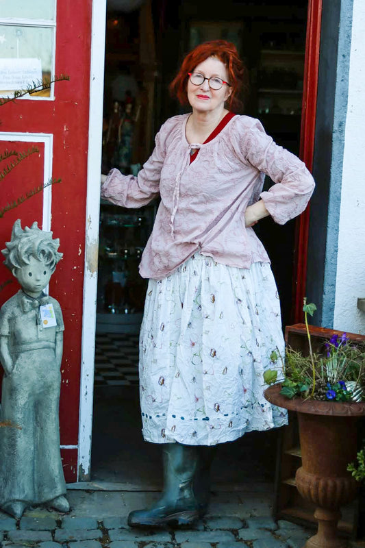 Ewa i Walla | Bluse MIRELLA Voile Blass mauve 44132 | SS25