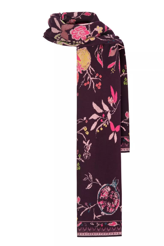 Ivko | Schal / Scarf Floral Pattern Plum | 242582