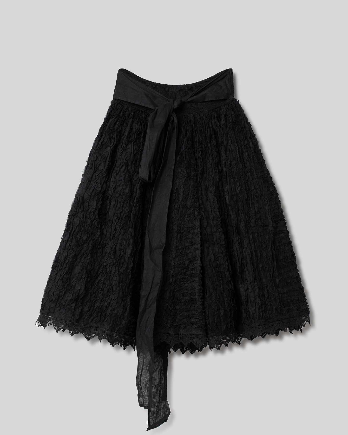 Ewa i Walla | Rock / Skirt AXELINA Flounce Organdie Black | 22189 | SS23