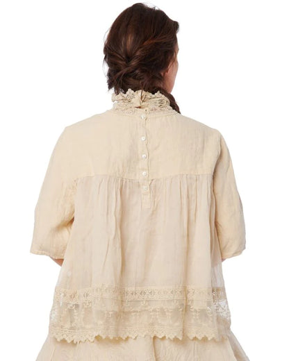 SALE! Ewa i Walla | Bluse / Blouse ORGANDI Sand | 44782 | SS21 - Feenreich